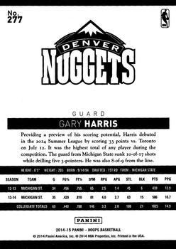 2014-15 Hoops - Green #277 Gary Harris Back