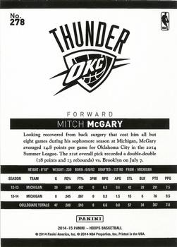 2014-15 Hoops - Green #278 Mitch McGary Back