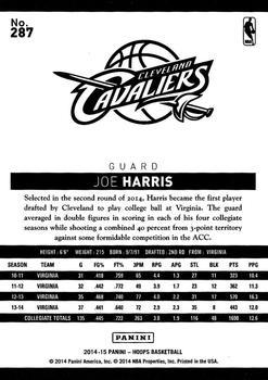 2014-15 Hoops - Green #287 Joe Harris Back