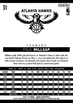 2014-15 Hoops - Silver #31 Paul Millsap Back