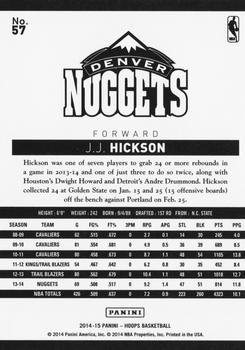 2014-15 Hoops - Silver #57 J.J. Hickson Back