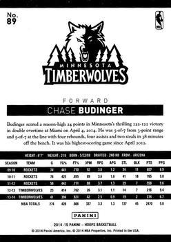 2014-15 Hoops - Silver #89 Chase Budinger Back