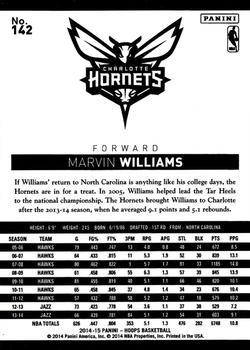 2014-15 Hoops - Silver #142 Marvin Williams Back