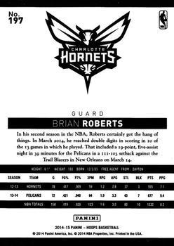 2014-15 Hoops - Silver #197 Brian Roberts Back