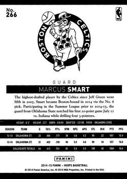 2014-15 Hoops - Artist's Proof Black #266 Marcus Smart Back