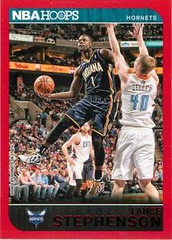 2014-15 Hoops - Red #105 Lance Stephenson Front