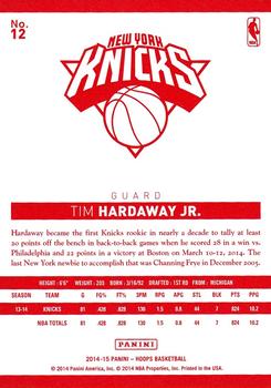 2014-15 Hoops - Red Back #12 Tim Hardaway Jr. Back
