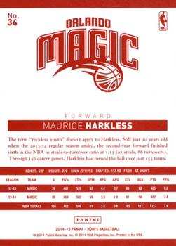 2014-15 Hoops - Red Back #34 Maurice Harkless Back