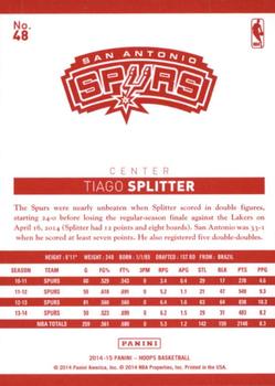 2014-15 Hoops - Red Back #48 Tiago Splitter Back