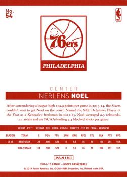 2014-15 Hoops - Red Back #54 Nerlens Noel Back