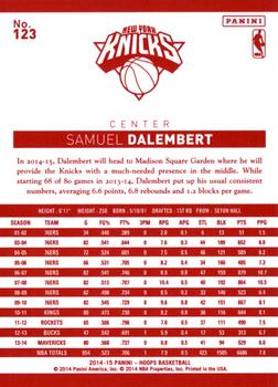 2014-15 Hoops - Red Back #123 Samuel Dalembert Back