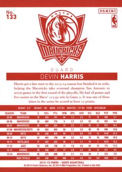 2014-15 Hoops - Red Back #133 Devin Harris Back