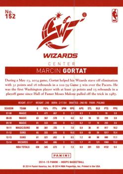 2014-15 Hoops - Red Back #152 Marcin Gortat Back