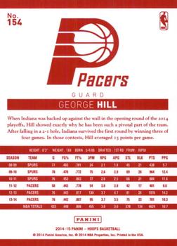 2014-15 Hoops - Red Back #154 George Hill Back