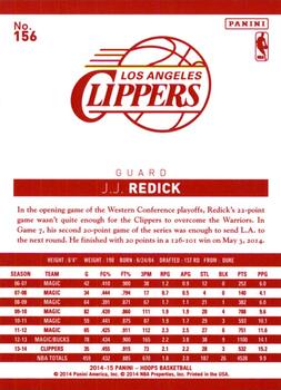 2014-15 Hoops - Red Back #156 J.J. Redick Back