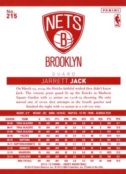 2014-15 Hoops - Red Back #215 Jarrett Jack Back