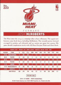 2014-15 Hoops - Red Back #223 Josh McRoberts Back