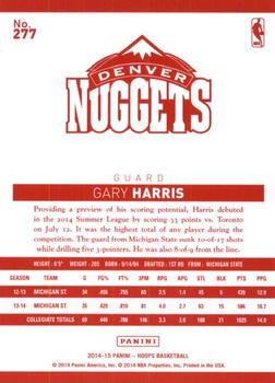 2014-15 Hoops - Red Back #277 Gary Harris Back