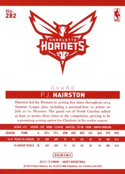 2014-15 Hoops - Red Back #282 P.J. Hairston Back