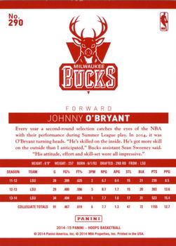 2014-15 Hoops - Red Back #290 Johnny O'Bryant Back