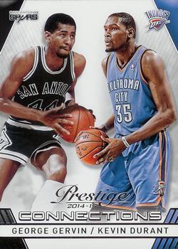 2014-15 Panini Prestige - Connections #19 George Gervin / Kevin Durant Front