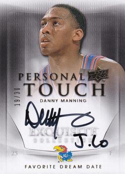 2011-12 Upper Deck Exquisite - Personal Touch - Favorite Dream Date #PTD-DM Danny Manning Front
