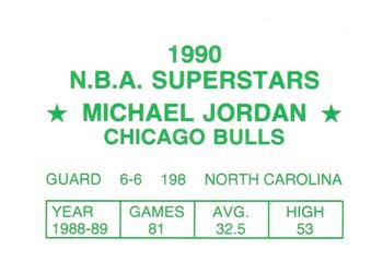1990 N.B.A. Superstars (Green Back) (unlicensed) #NNO Michael Jordan Back