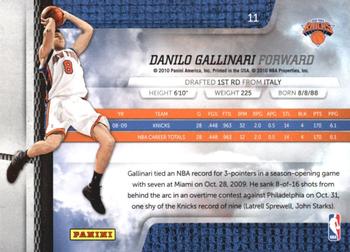 2009-10 Panini Absolute Memorabilia #11 Danilo Gallinari  Back