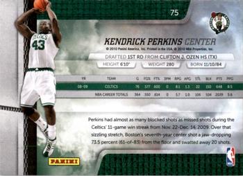 2009-10 Panini Absolute Memorabilia #75 Kendrick Perkins  Back