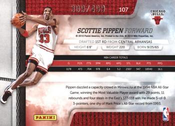 2009-10 Panini Absolute Memorabilia #107 Scottie Pippen  Back