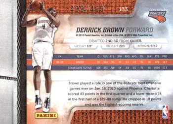 2009-10 Panini Absolute Memorabilia #133 Derrick Brown  Back