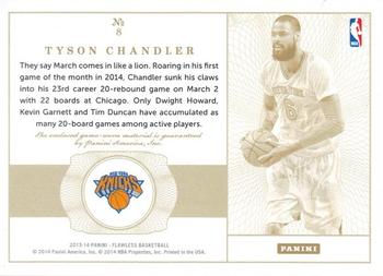 2013-14 Panini Flawless - Patches #8 Tyson Chandler Back