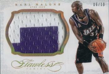 2013-14 Panini Flawless - Patches Gold #44 Karl Malone Front