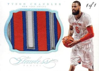 2013-14 Panini Flawless - Patches Platinum #8 Tyson Chandler Front