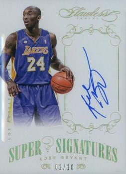 2013-14 Panini Flawless - Super Signatures Gold #SS-KB Kobe Bryant Front