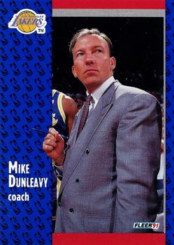 1991-92 Fleer - Perforated Magazine Promotional Sample Sheet Singles #98 Mike Dunleavy Front