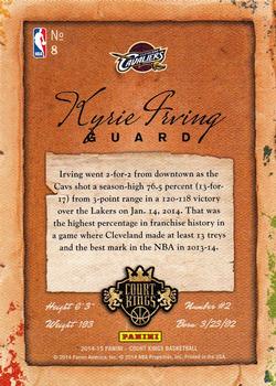 2014-15 Panini Court Kings #8a Kyrie Irving Back