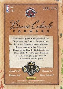 2014-15 Panini Court Kings #151 Bruno Caboclo Back