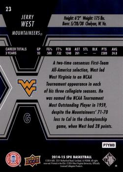 2014-15 SPx #23 Jerry West Back