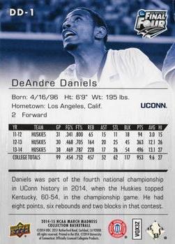 2014-15 Upper Deck NCAA March Madness #DD-1 DeAndre Daniels Back