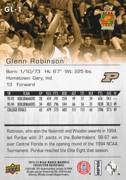 2014-15 Upper Deck NCAA March Madness #GL-1 Glenn Robinson Back