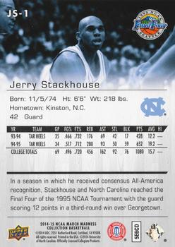2014-15 Upper Deck NCAA March Madness #JS-1 Jerry Stackhouse Back
