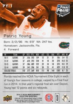 2014-15 Upper Deck NCAA March Madness #PY-1 Patric Young Back