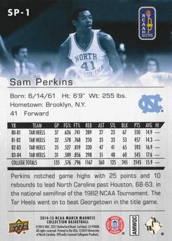 2014-15 Upper Deck NCAA March Madness #SP-1 Sam Perkins Back