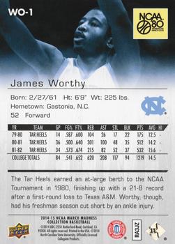 2014-15 Upper Deck NCAA March Madness #WO-1 James Worthy Back