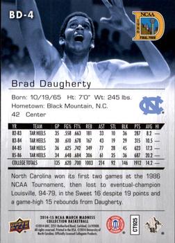 2014-15 Upper Deck NCAA March Madness #BD-4 Brad Daugherty Back