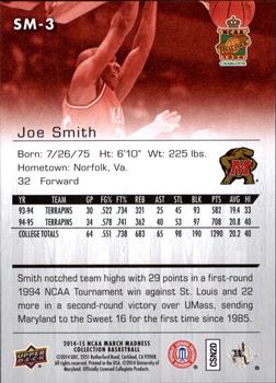 2014-15 Upper Deck NCAA March Madness #SM-3 Joe Smith Back