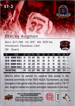 2014-15 Upper Deck NCAA March Madness #ST-3 Stacey Augmon Back