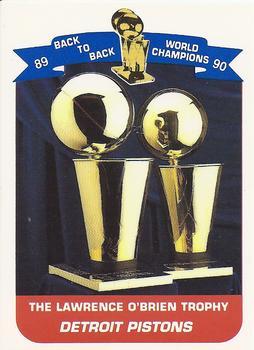 1990-91 Unocal Detroit Pistons #NNO Detroit Pistons Front