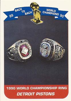 1990-91 Unocal Detroit Pistons #NNO Detroit Pistons Front